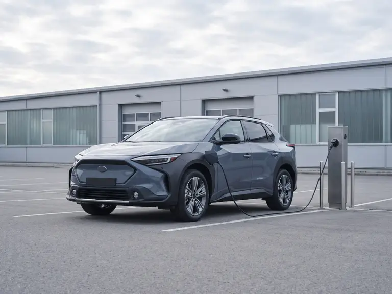 Compact electric crossover on charge at a depot charging post